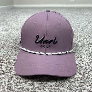 UNRL Hat Cap Snap Back Mens One Size Purple Mid Rope Golf Perforated Athletic